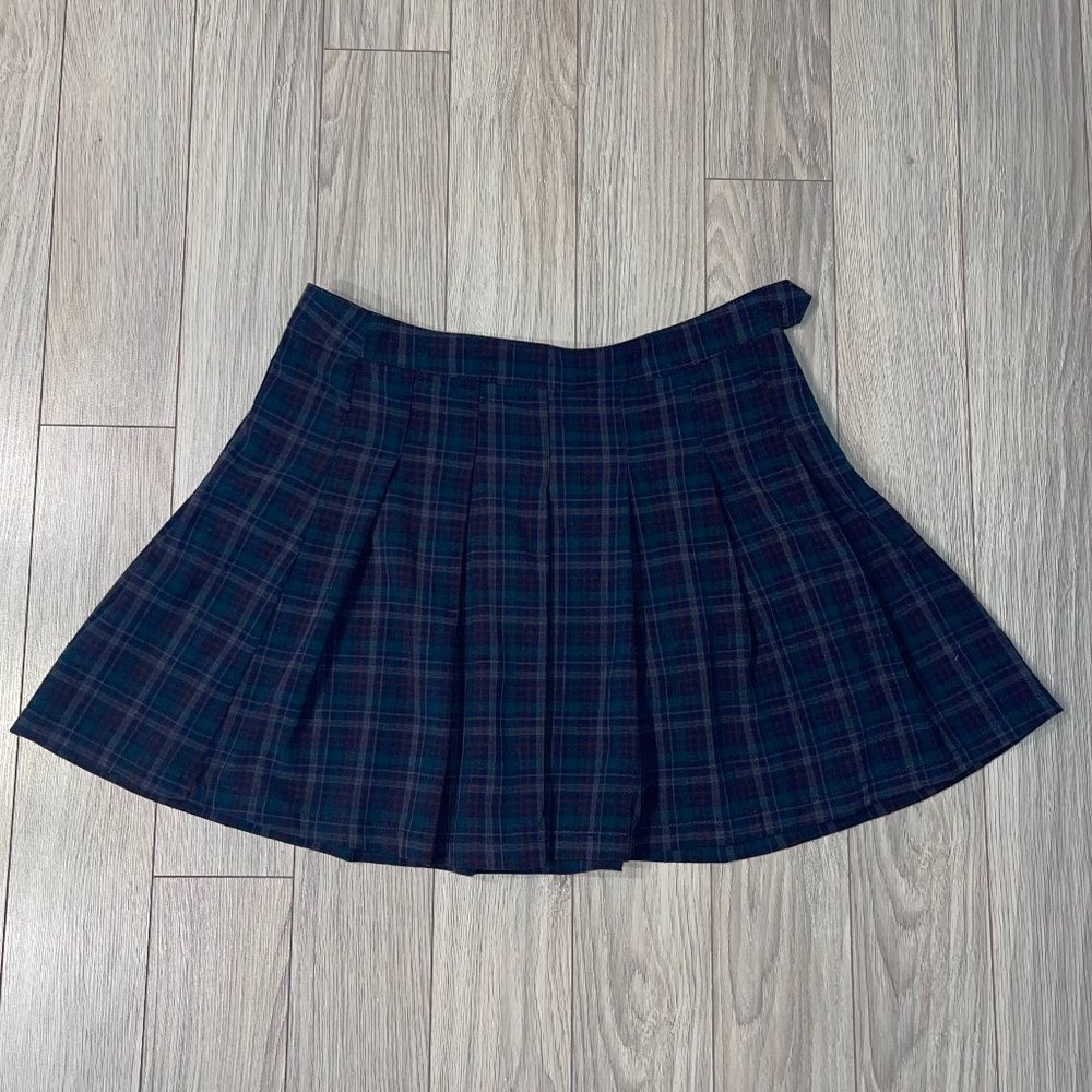 Plaid A-Line Skirt